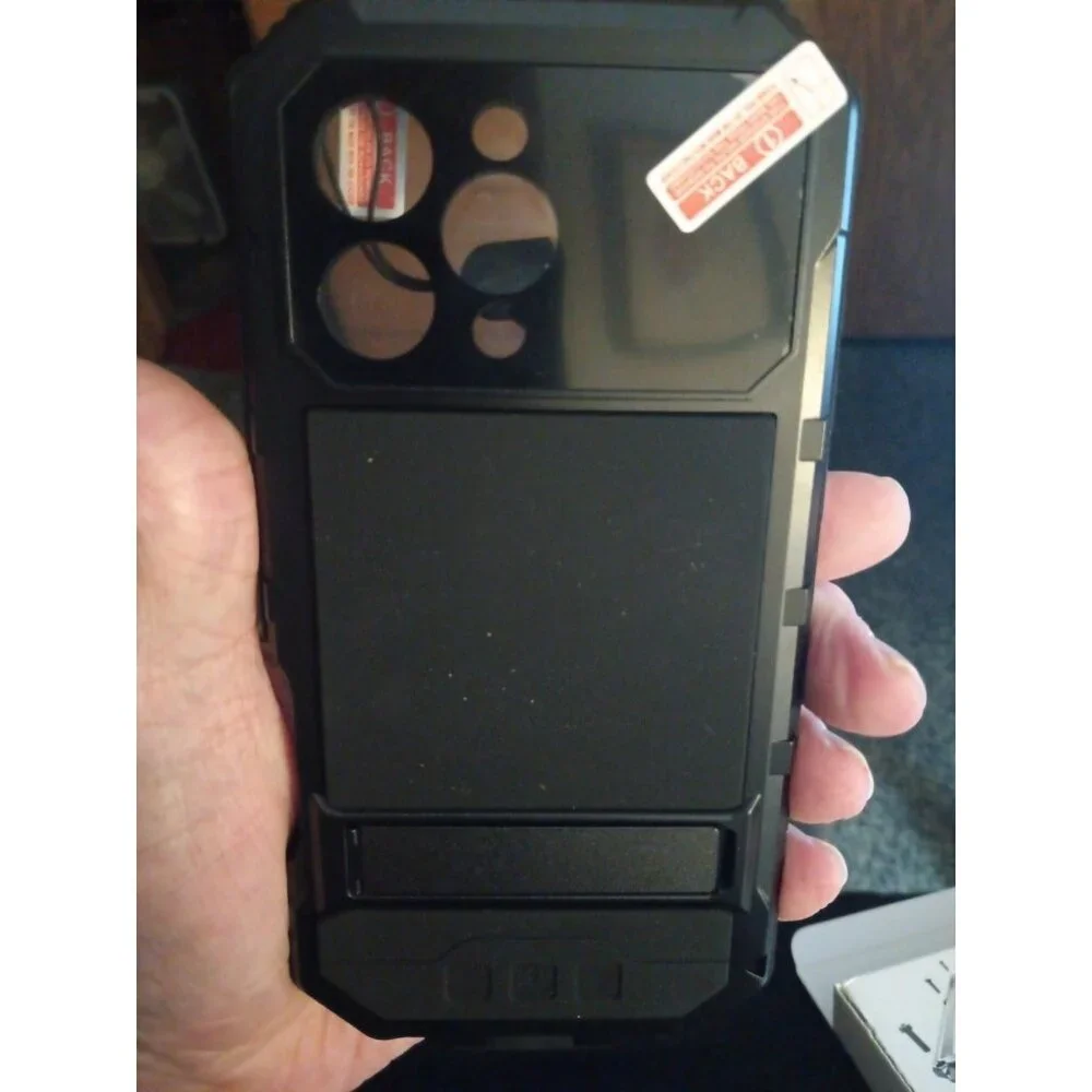 iPhone 16 Pro Max Case Heavy Duty Metal Cover + Glass Screen Protector Screw  in